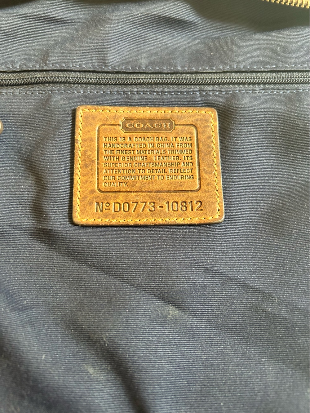 Coach Patchwork Denim and Brown Leather Crossbody - Picture 16 of 17